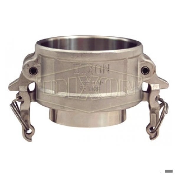 Boss-Lock Cam and Groove Coupler, 3 in Nominal, Coupler x Butt Weld End Style, 316 SS, Domestic